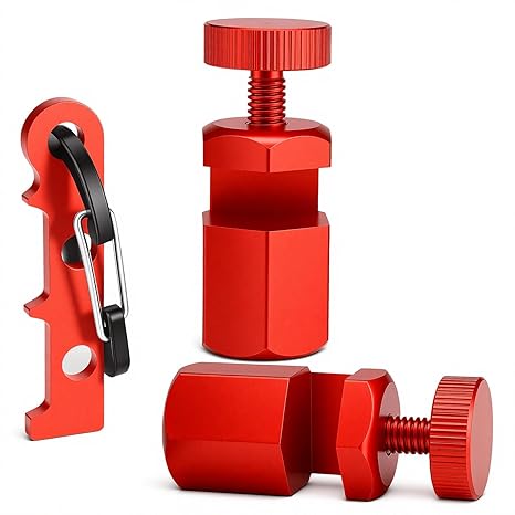 Tall Stair Gauges for Framing Square with Holder and Hook, Framing Jig for Speed Square, Framing Square Stops for Carpentry Squares & Circular Saw