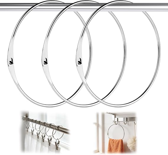 Pack of 3 120 mm Goods Ring Large Stainless Steel Rings Metal Rings