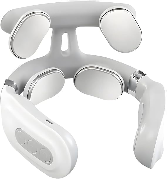 Vitality Magic Pro 2.0 Neck Massager with Heat - Deep Muscle Activation, 6 Modes, 15 Intensities, Hands-Free, Ergonomic Design, Quiet Relaxation