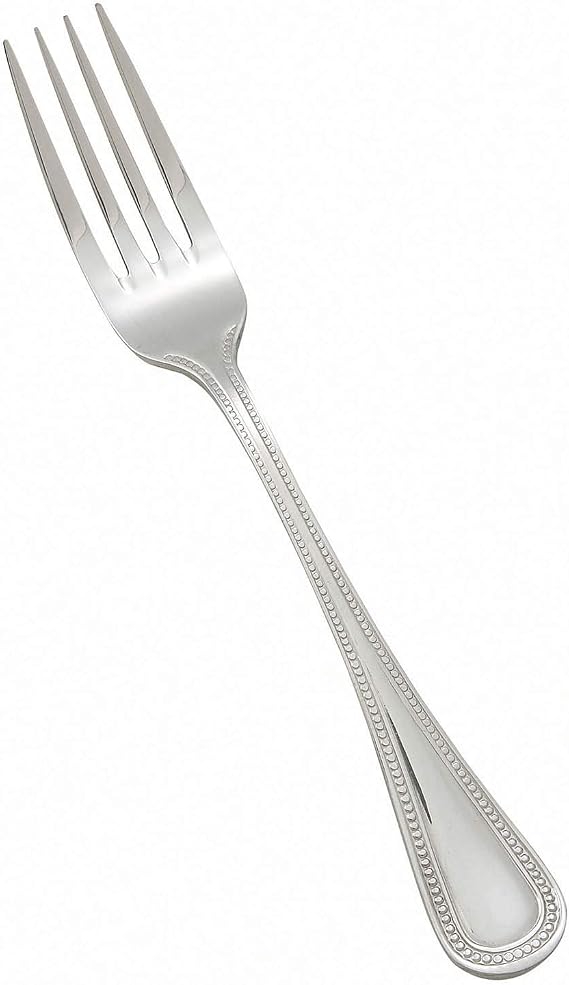 Winco 8 3/4" Pearl Stainless Steel Table Forks (Set of 12)