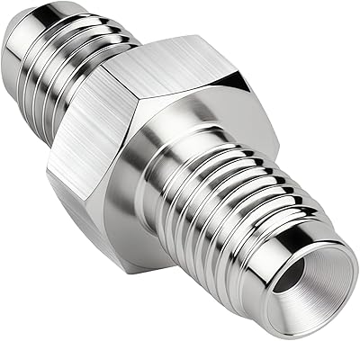 3AN Male to 3AN 38-24 Male Inverted Flare Stainless Steel Brake Adapter Fitting Connector
