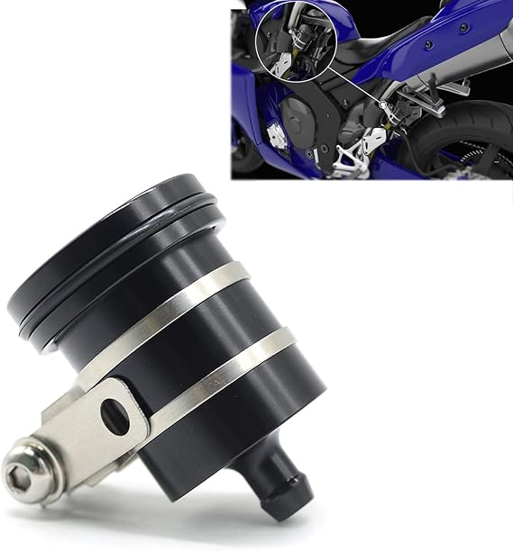 Universal Motorcycle Oil Cup Rear Brake Fluid Reservoir For Z400 Z650 Z900 Z900RS Ninja 400 Ninja 650 Black