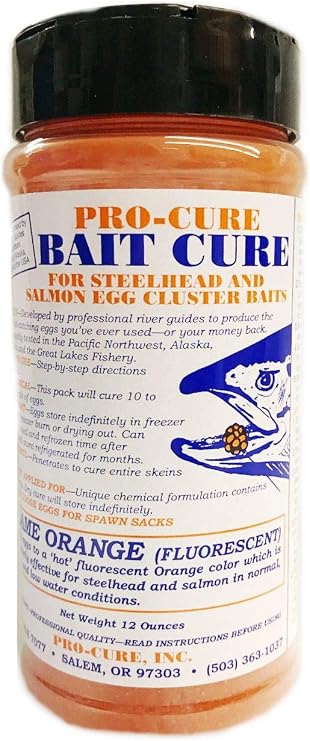 Pro-Cure Original Egg Cure, 12-Ounce, Flame Orange Fluorescent