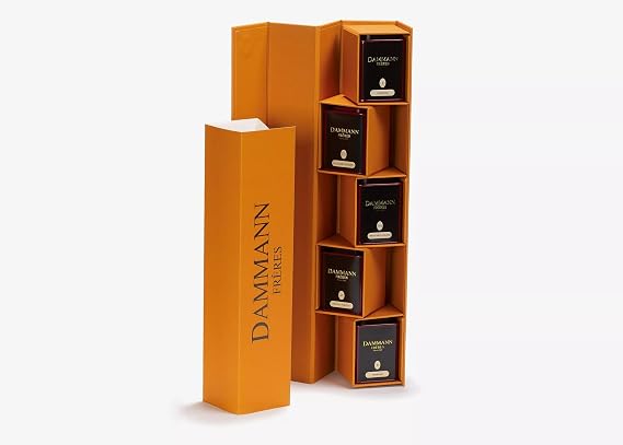 Damman Freres Gift Set, Atlas, Premium Gourmet French Teas, Set of 5 (1.1 Ounce Tins)