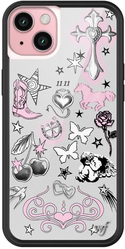 Wildflower Cases - iPhone 15 Plus Compatible - Nessa Barrett | Impact-Certified 6.5 ft Drop Protection Case, Raised Protective Bumper, Cute Aesthetic Design, Women-Owned Small Business