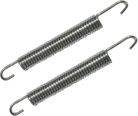 Kickstand Spring 10pcs Motorcycle Stainless Steel Spring Hooks,Engine Accessories Motorcycle Modified Exhaust Spring Pull Reed for Bicycle Electric Minibike(Type A)