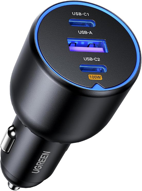 UGREEN 130W Car Charger USB C Fast Charger PD3.0 QC4.0 PPS Fast Charging