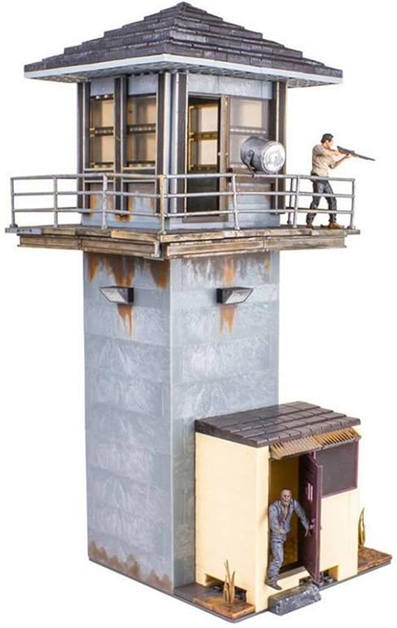 McFarlane Toys The Walking Dead Prison Tower Building Set AMC TV Series - Fun to Assemble A Centerpiece to Your Collection
