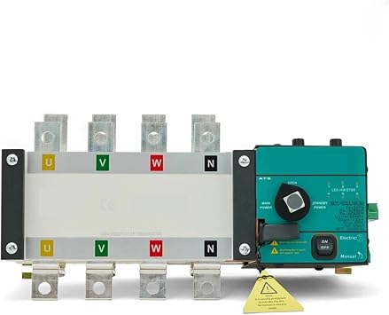 4P 630A 400A ATS Dual Power Automatic Transfer Switch Generator ATS Control Board Control Voltage AC220V(400A 4P)