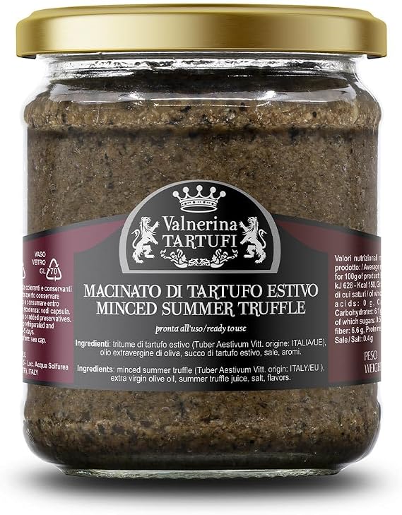 Valnerina Tartufi Minced Summer Black Truffle 180 g