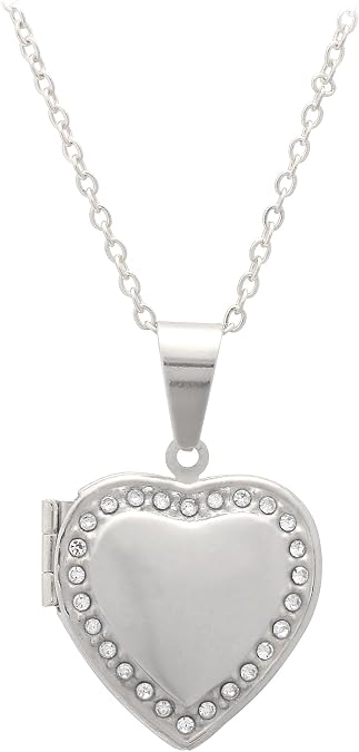 Paialco Heart Shaped Locket Pendant Necklace for Women