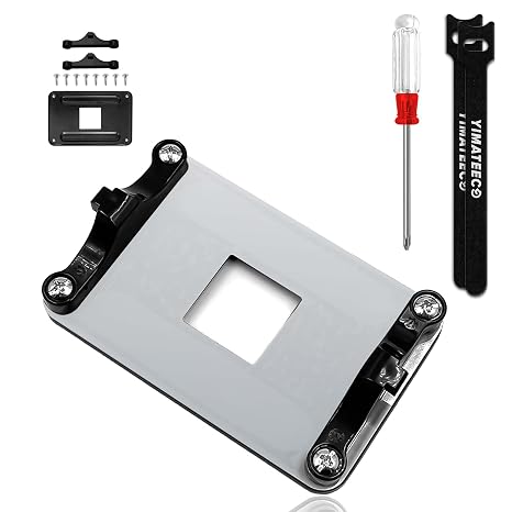 AM5 Backplane Motherboard CPU Heatsink Bracket Backplate CPU Fan Cooling Mounting Sheet Plate, Durable Matel Backplane Support Brackets Base Set for AMD Socket AM5 AM4 Compatible (Back Plate Set)