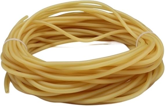 flexiable rubber Latex tubing Nature Rubber Hoses 1.6mm 2mm 3mm 4mm 5mm 6mm 7mm 9mm 10mm 12mm 14mm 17mm High Resilient Elastic Tube drain elastic (Color : Yellow, Size : 9mm x 12mm)