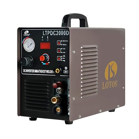 LOTOS LTPDC2000D 3-in-1 50A Plasma Cutter 200A TIG Stick Welder
