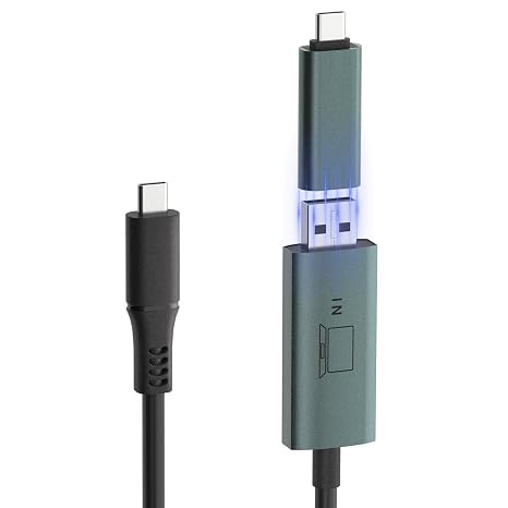 H5-T High Definition Video Transmission Cable - Signal Generate Cable, Transfer USB A or USB C Port into Video Signal Port Converter