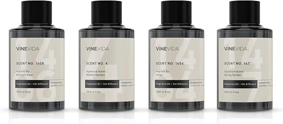 VINEVIDA Spring Collection (Pack of 4) - Diffuser Oil Set - Cold Air Diffuser Oil