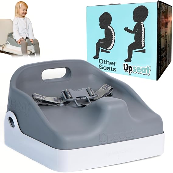 Upseat Boost - The Original Ergonomic Toddler Booster Seat for Dining Table, Developed with Physical Therapists to Encourage Posture, Adjustable Height, Easy to Wipe Clean, and Travel-Friendly