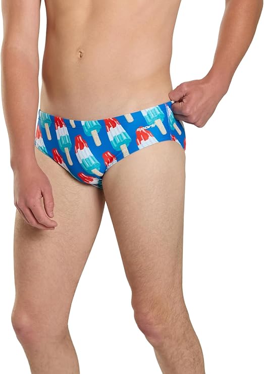 Sporti Limited Edition Men's Athletic Swim Brief Swimsuit for Lap Swimming