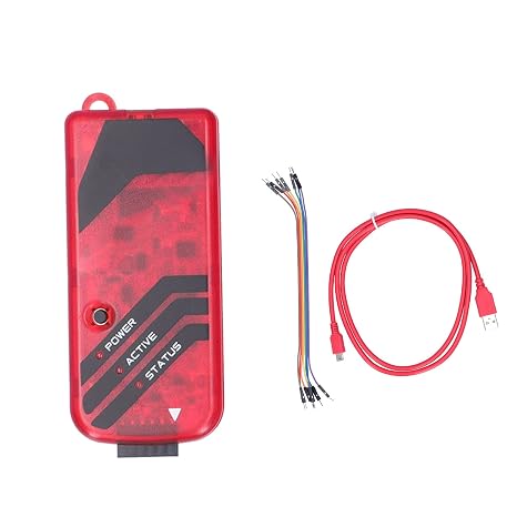 PICKIT3 Programmer resins PIC Simulator Microcontroller Kit with USB Cable for Beginners Supports All PIC MCUs with ICSP Interface Integrated Online Simulation and Programmin