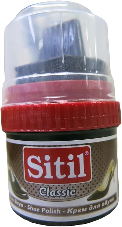 Klasik Ayakkabı Boyası, Cilalı, Süngerli, 50 ml, 60gr (Kahverengi)