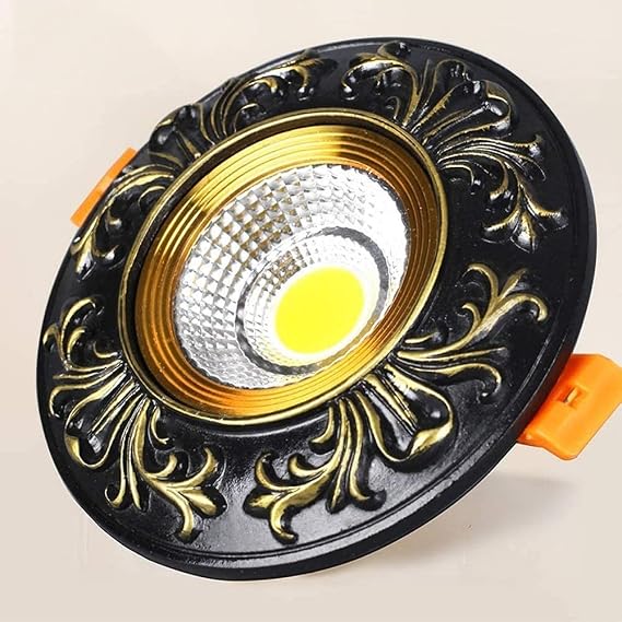 Resin Spotlight Embedded Retro Flat Roof Projector Anti Glare Hole Ceiling Panel Integrated Clothing Store Living Room High Ra Decorative Downlight Ceiling Light
