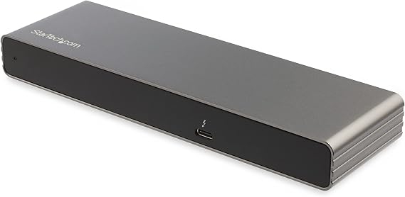 StarTech Thunderbolt 3 Dock, Dual 4K 60Hz DP HDMI VGA, 85W, GbE, TAA, 1.6ft