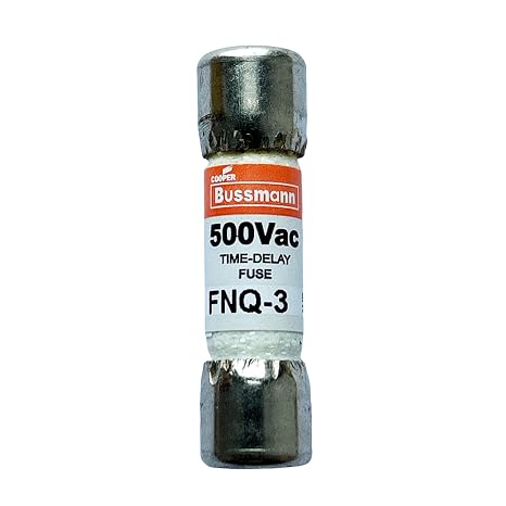 New FNQ-3 FNQ-3A 500Vac Time Delay Fuse, Pack of 10