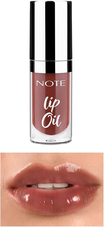 Note Cosmetics Lip Oil 60 Mocha Kiss Nemlendirici ve Parlatıcı Dudak Bakım Yağı, Kahverengi