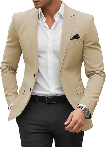 SHUZHXLZANGY Mens Blazers and Sport Coats Slim Fit Jackets for Men Casual Blazer Suit Formal Business