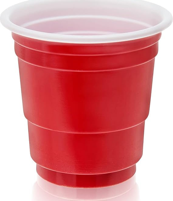 True 1.5oz Red Party Shot Glasses, Plastic Cup Shot Glasses, Football Cups, Football Game, Sports & Outdoors, Football Accessories, Set of 20, Red