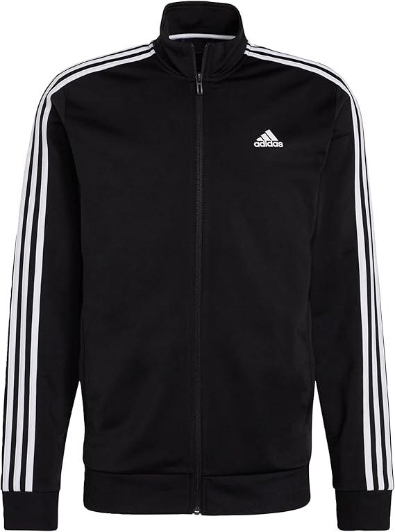 adidas Men's Warm-up Tricot Regular 3-Stripes Track Jacket Jacket (Pack of 1)