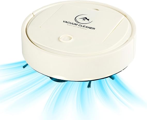 Robot Vacuum, Featuring a 3-in-1 Comprehensive Cleaning System That vacuums and mops. Features 2000 Pa Suction Power,Perfect for pet Families, Carpet & Hard Floors (White)