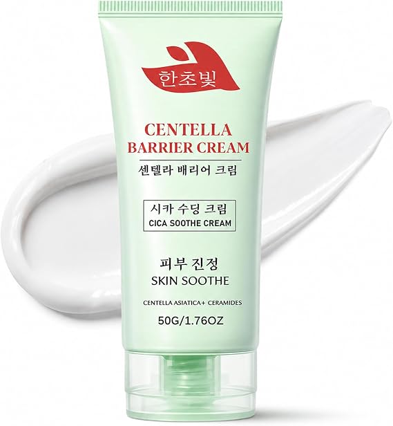 Centella Barrier Cream, Skin Barrier Repair Cream - Centella Serum Anti Redness Cream For Face & Body - Strengthen Skin Barrier Centella Cream - Rich Melting Texture For Dry & Sensitive Skin