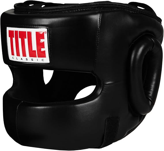 Title Classic Face Protector Headgear - Boxing Headgear, MMA Gear, Headgear, Sparring Gear, Headgear Boxing, Sparring Boxing Head Gear, Sparring Headgear, Muay Thai Headgear