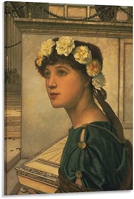 Romanticism Oil Painting John Atkinson Grimshaw Art Prints Posters Aesthetic Prints A Vestal Painting On Canvas Wall Art Poster Scroll Picture Print Living Room Walls Decor Home Posters 12x18inch30x4