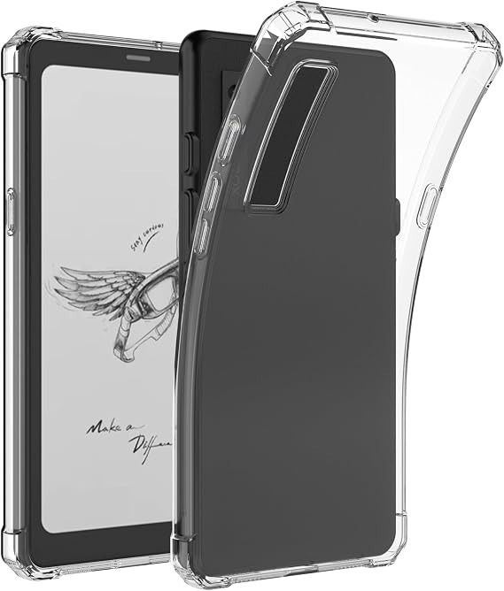 Slim Clear Case for 6.13" Onyx Boox Palma/Kant 2 - Ultra-Thin Lightweight Anti Collision TPU Transparent Flexible Soft Back Cover (Clear)