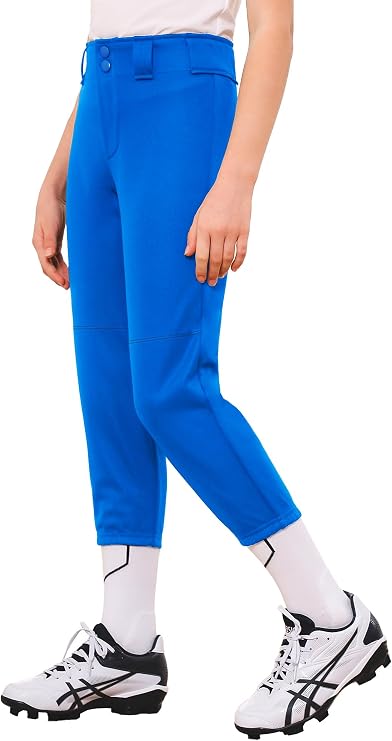 Stelle Girls' Softball Pants Youth Kids Baseball Pants Fastpitch Pants with Pockets Boys Tee Ball