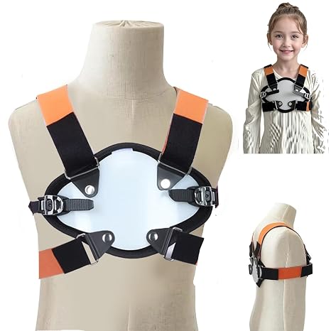 Pectus Carinatum Orthosis Brace, Adjustable Pigeon Chest Orthosis Support,with Size Adjuster and Anti-Slip Design, Removable, for Congenital Pigeon Chest M