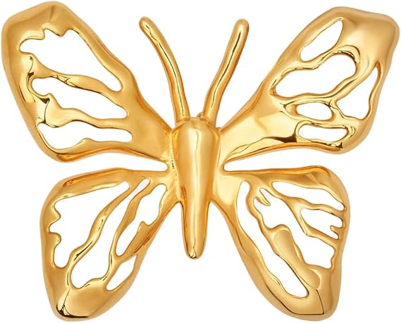 Openwork Butterfly Brooch