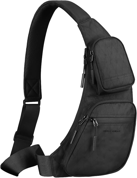 hk Sling Bag for Men with 3Layer SailclothInspired Performance Fabric