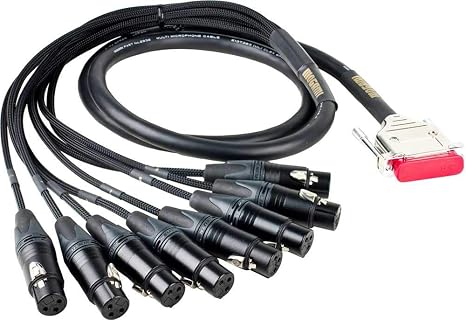 Mogami Gold DB25-XLRM-3 Analog Recorder Interface Cable, 8 Channel, DB25 to XLR-Male, 3 ft.