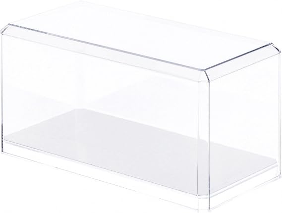 Pioneer Plastics 094CD-UV Clear Plastic Display Case for 1:24 Scale Cars (Mirrored, UV Resistant), 9" W x 4.125" D x 4.375" H (Mailer Box)