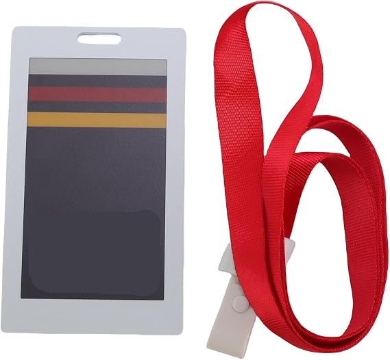 FLEXMAN E Ink Smart Badge, Electronic Badge Holders, 3.7 Inch NFC Electronic Paper Editable Smart ID Badge Business Card Price Tag for Employee Students