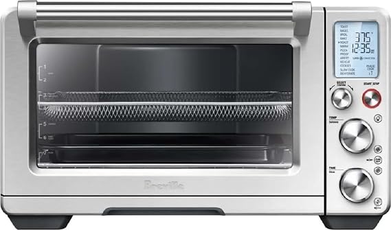 Breville BOV900BSS Smart Oven Air Fryer Pro, Brushed Stainless Steel | Roast, bake, dehydrate and more with countertop oven's 13 functions | Convection setting reduces cook time by up to 30%