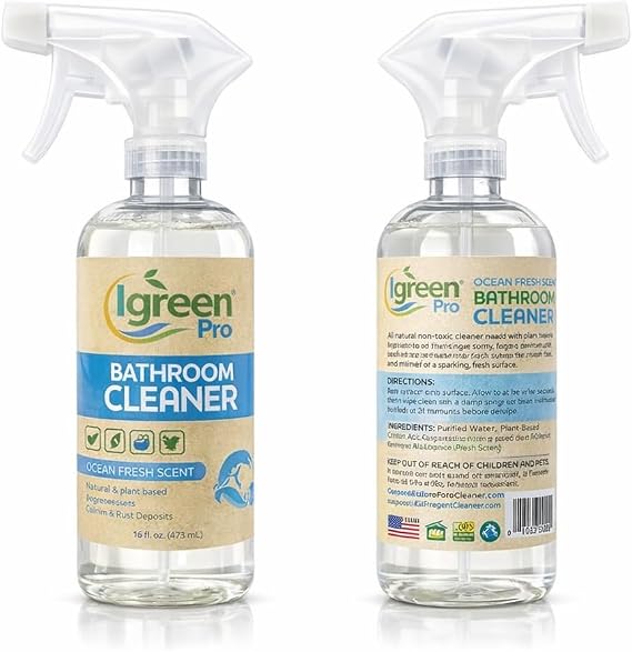 One Eco Friendly Bathroom Cleaner, Eco-Friendly, Scented, No Colors 16 Ounces