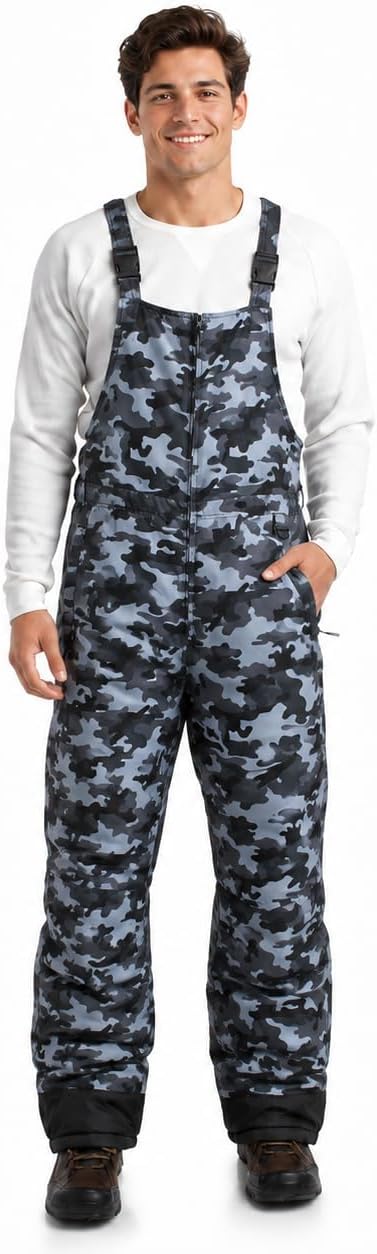 Arctic Hero Mens Snow Bibs Waterproof Insulated Snowboard Overalls (S-2XL)