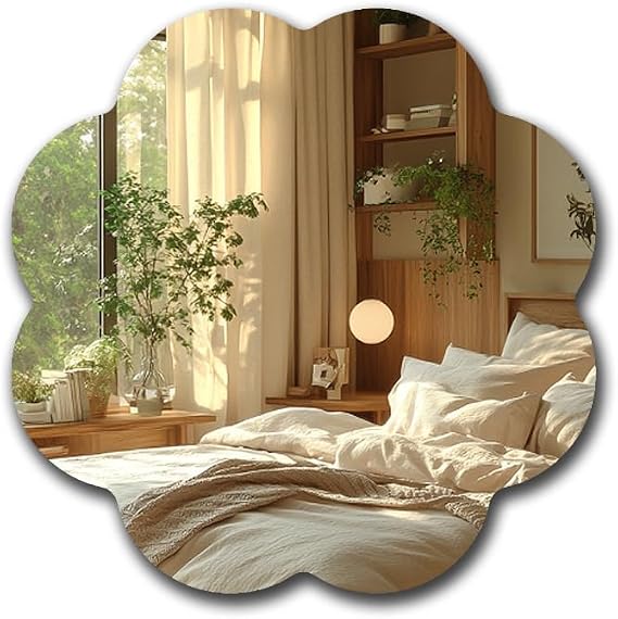 Shatterproof Scratch-Resistant Wall Mirror for Room Decorative