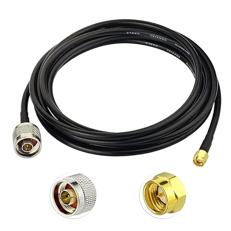 Superbat SMA to N Adapter Cable 12ft Low Loss N Male to SMA Male with Weatherproof Connectors RG58 Cable 50 ohm for Celling T-Mobile 5G Home Internet Antenna ADS-B Receiver etc.
