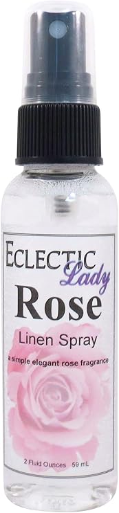 Rose Linen Spray (Double Strength), 4 oz, For Bed, Fabric & Pillow