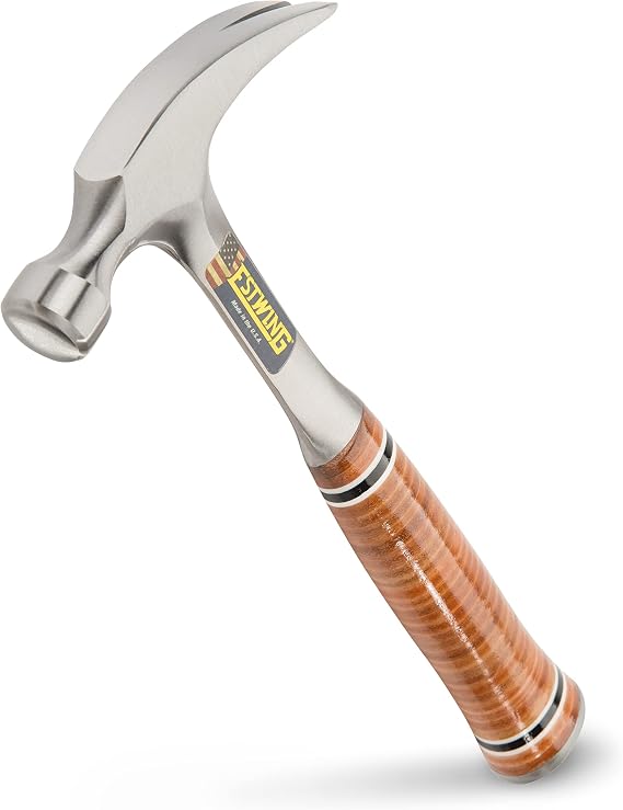 ESTWING Rip Hammer, 12oz Smooth Face, Leather Grip, E12S | Made in USA, Rip Claw Versatility, Built For The Pro, Forged In One Piece, Genuine Leather Grip, Heritage Proven